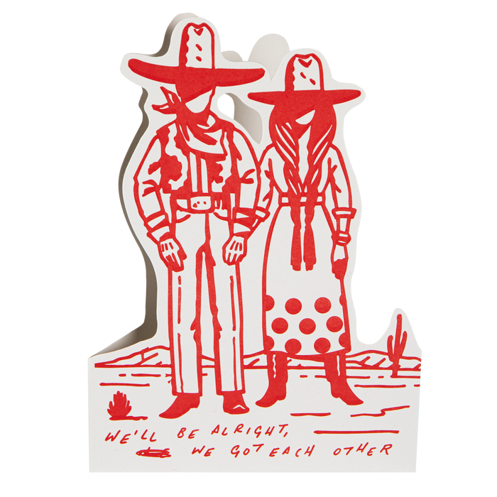 We'll Be Alright | Letterpress Cards | Cut-out Cards