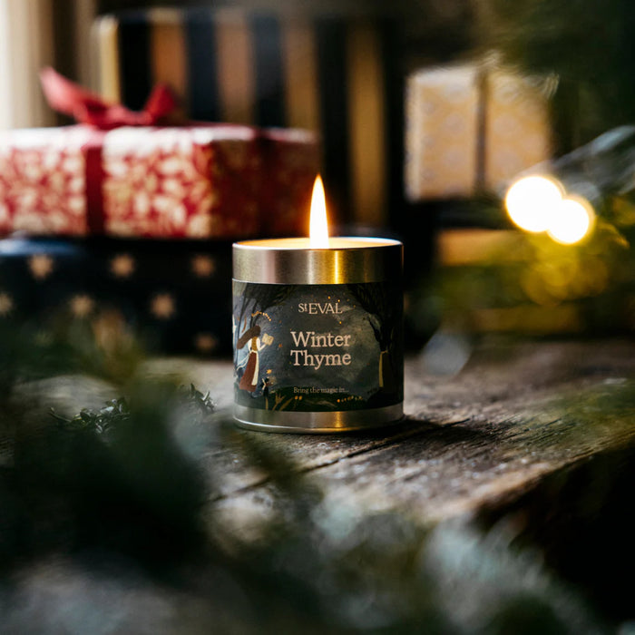 Winter Thyme, Scented Christmas Tin Candle