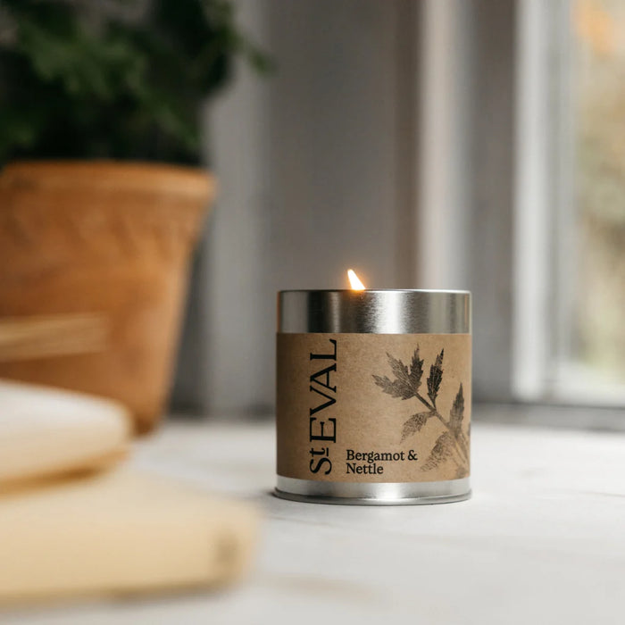 Bergamot & Nettle Scented Tin Candle