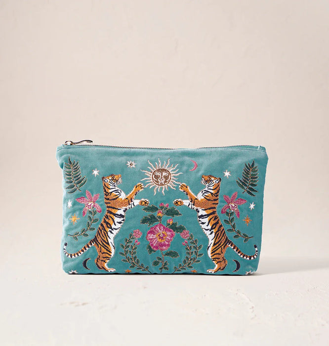 Teal Tigers Everyday Pouch