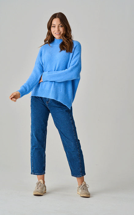 Lulu Alpaca Knit Funnel Neck Jumper