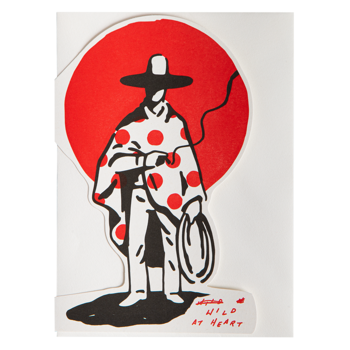 Wild At Heart Cowboy | Letterpress Cards | Cut-out Cards