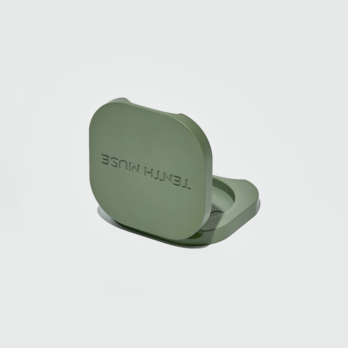 Tenth Muse Solid Perfume Balm Metal Refillable Vessel Green