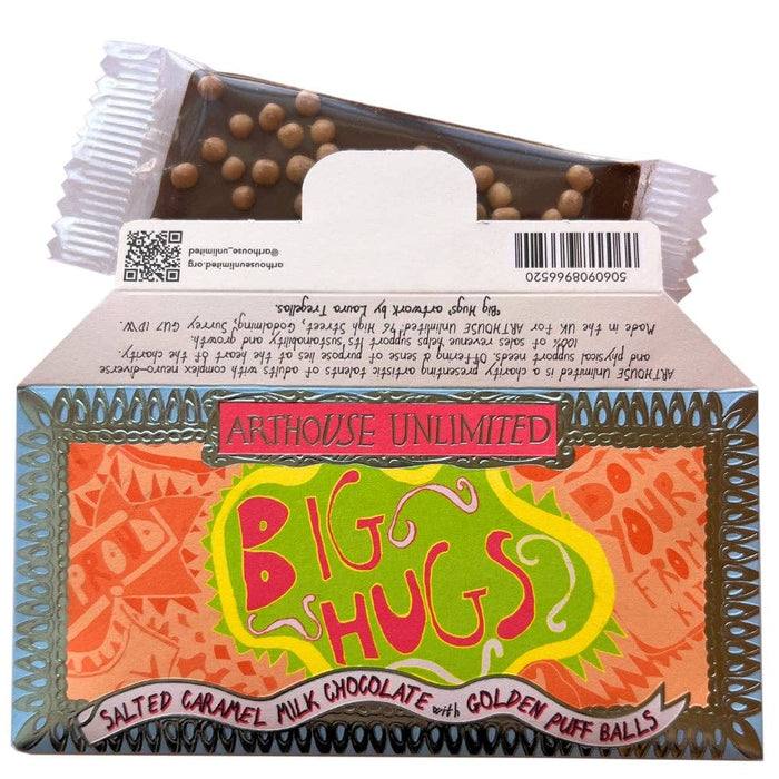 Joy Sized: Big Hugs, Salted Caramel Milk Chocolate with Golden Puff Balls