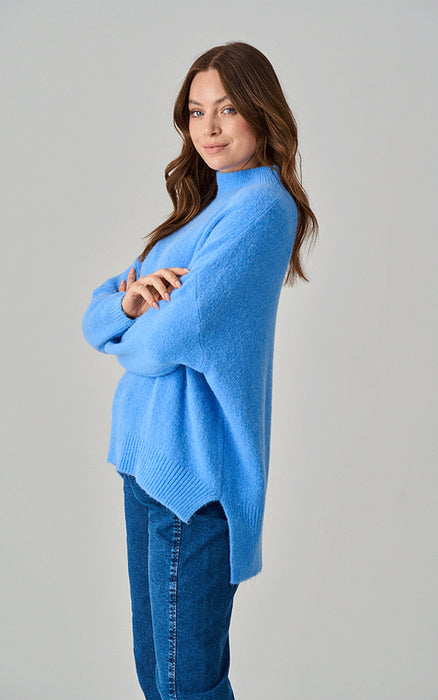 Lulu Alpaca Knit Funnel Neck Jumper