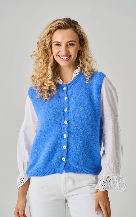 Oaksey Alpaca Knit Button Up Tank Top