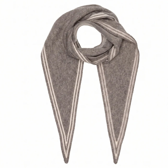 Elie Beaumont Triangle Wool Neck Scarf - Taupe