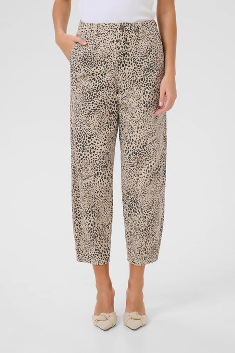 Kaffe- KAlisa Cropped Leopard Jeans