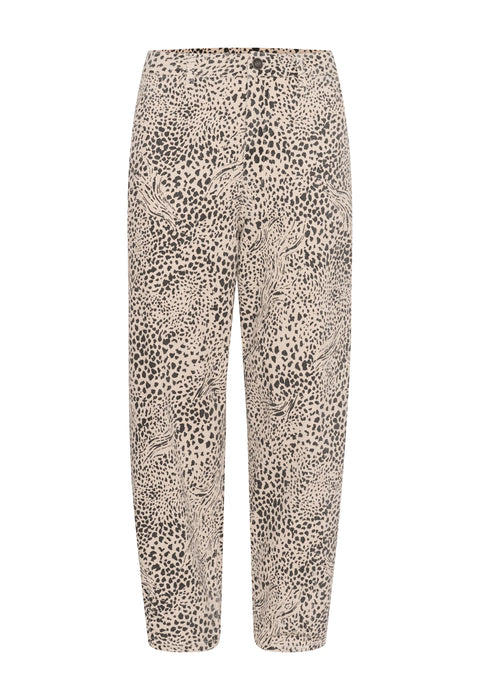 Kaffe- KAlisa Cropped Leopard Jeans