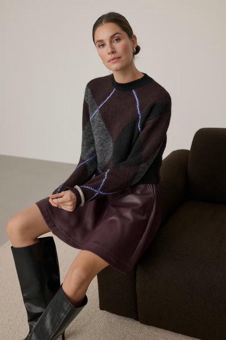 Kaffe - KAgrith Wool Blend Argyle Pullover
