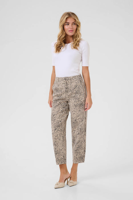 Kaffe- KAlisa Cropped Leopard Jeans
