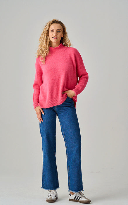 Lulu Alpaca Knit Funnel Neck Jumper