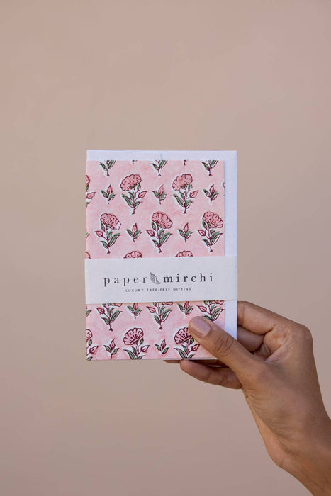 Hand Block Printed Greeting Card