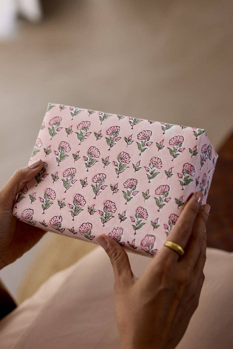 Block Printed Wrapping Paper Sheets