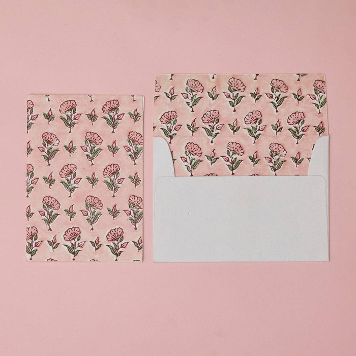 Hand Block Printed Greeting Card