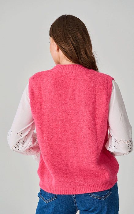 Oaksey Alpaca Knit Button Up Tank Top