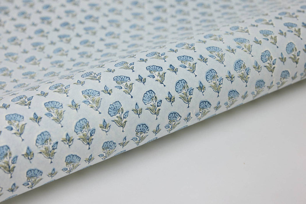 Block Printed Wrapping Paper Sheet