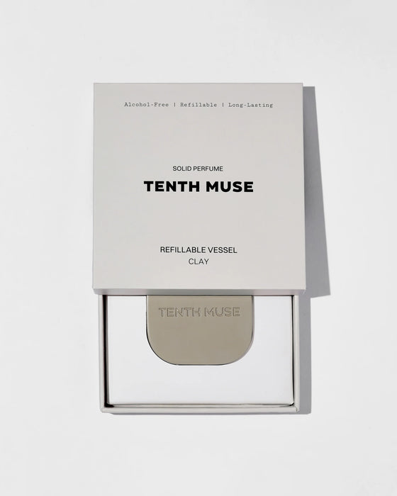 Tenth Muse Solid Perfume Balm Metal Refillable Vessel