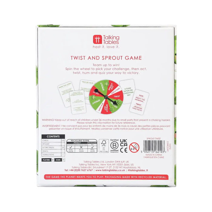 Twist & Sprout Christmas Game