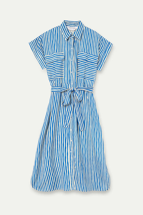 Lavagna Blue Print Midi Dress