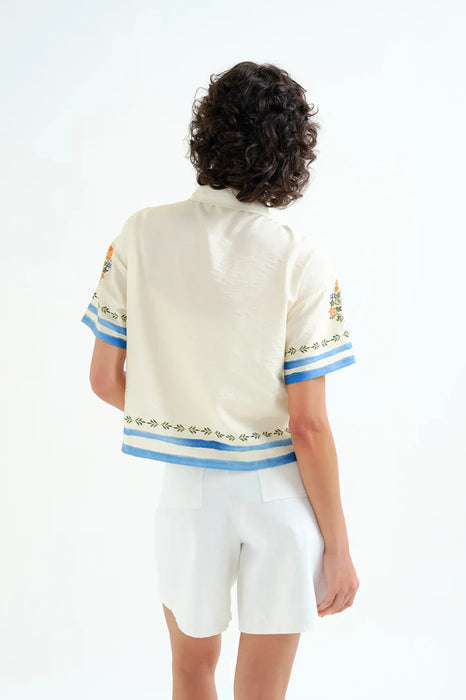 Compania Fantastica Palm and Mermaid Shirt