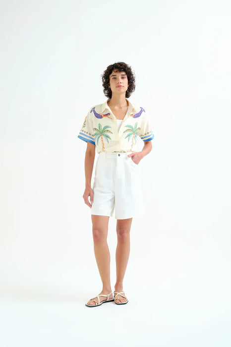 Compania Fantastica Palm and Mermaid Shirt