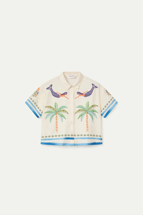 Compania Fantastica Palm and Mermaid Shirt