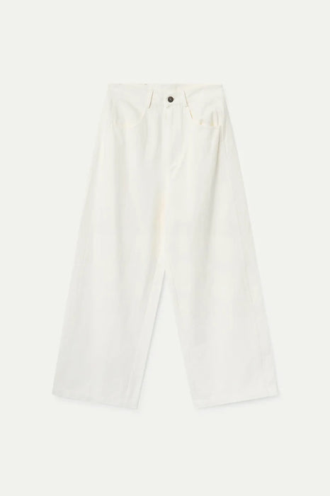 Compania Fantastica White Cotton Trousers
