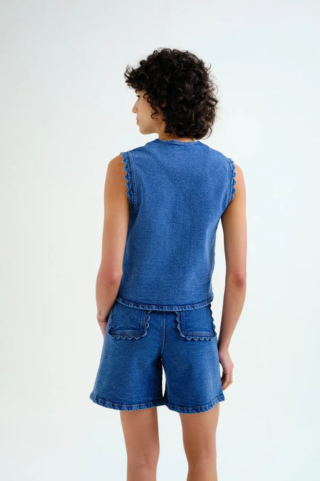 Comapnia Fantastica Denim Top