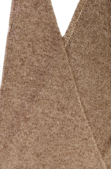 Plain Soft Knit Wool Blend Triangle Neck Scarf