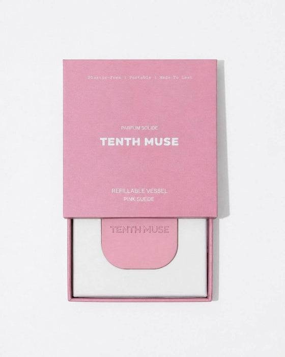 Tenth Muse Solid Perfume Balm Metal Refillable Vessel Pink