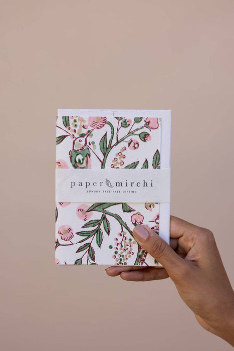 Hand Block Printed Greeting Card
