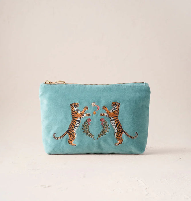 Teal Tigers Mini Pouch