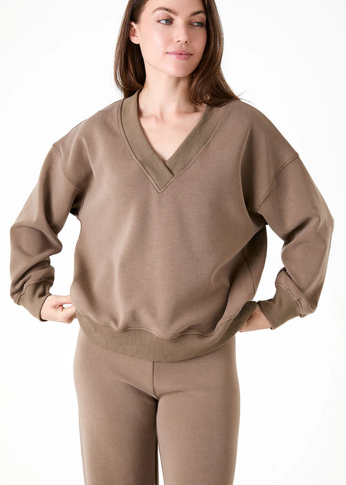 Dreams Luxe Jersey v Neck Sweatshirt