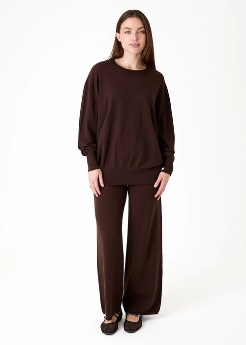 Dreams Saddle Shoulder Oversized Crew Neck Jumper