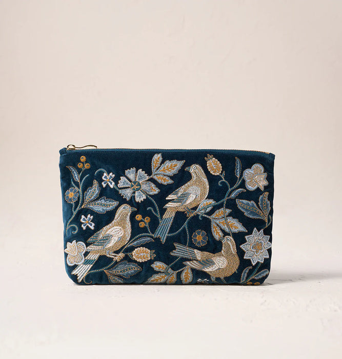 Botanical Birds Everyday Pouch