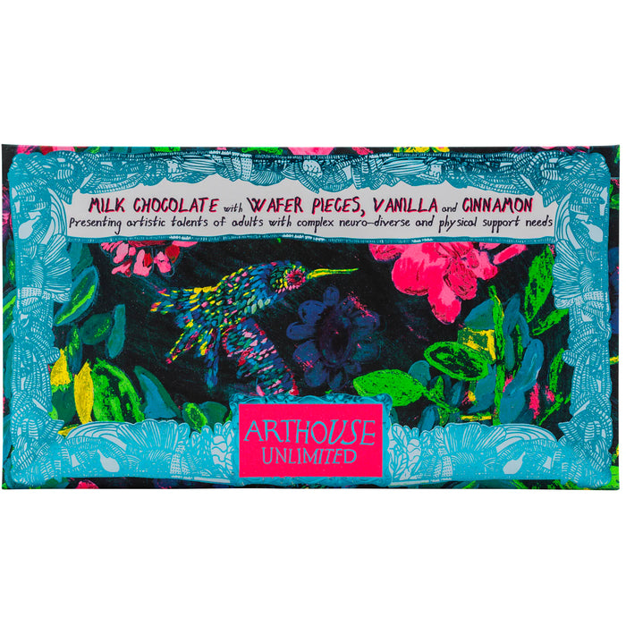 Sweet Nectar, Milk Chocolate Bar with Wafer Pieces, Vanilla & Cinnamon