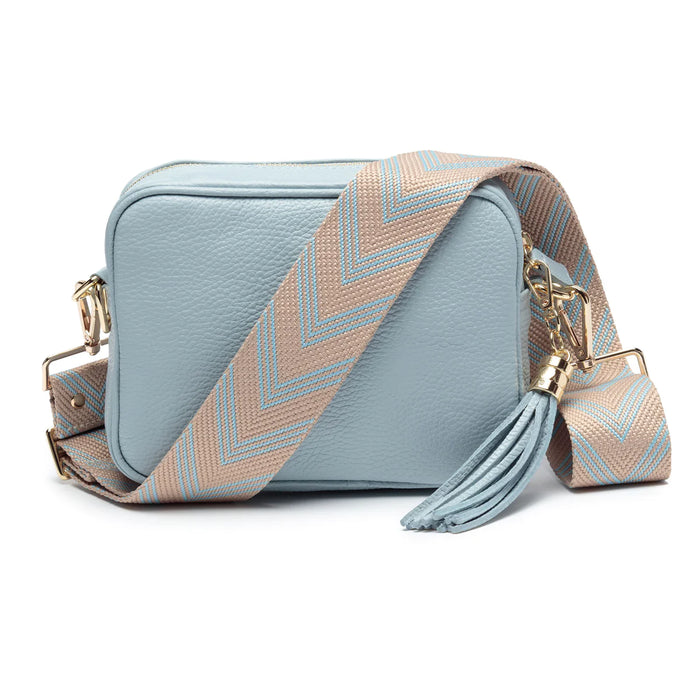 Chevron Sky Blue Crossbody Strap
