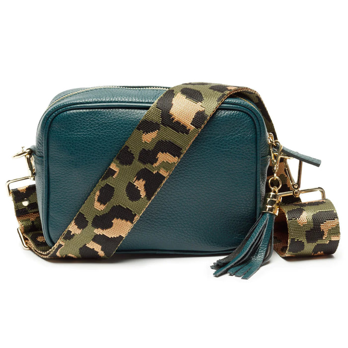 Olive Leopard Crossbody Strap