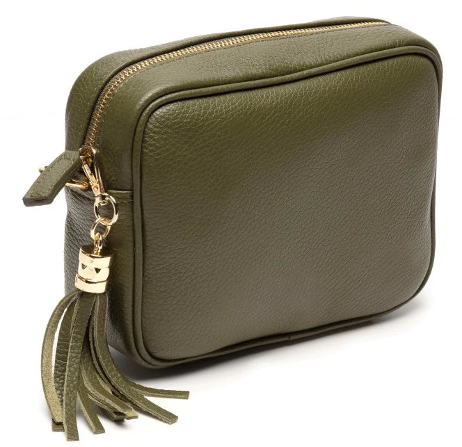 Crossbody Tassel Bag - Olive