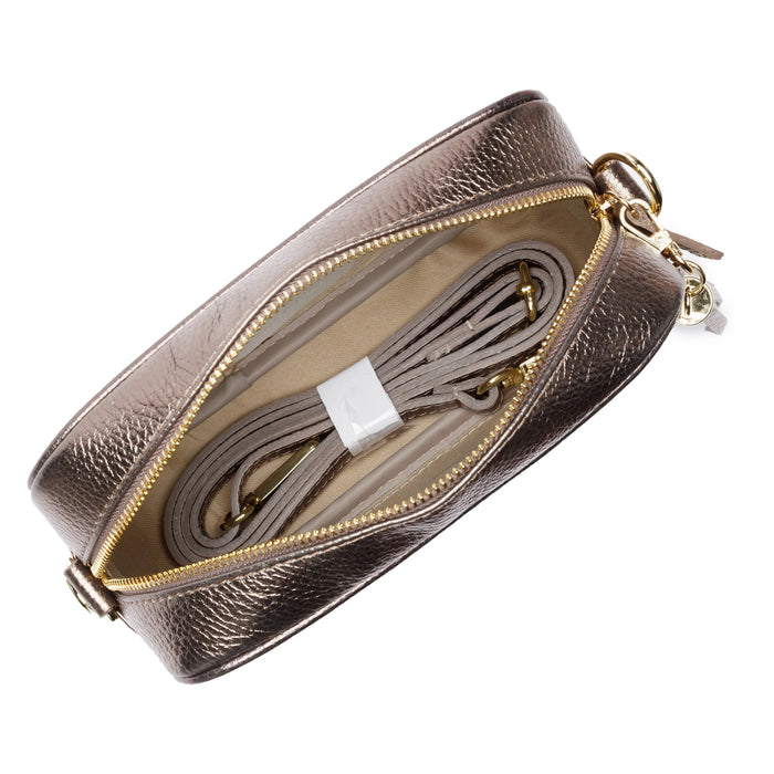 Crossbody Tassel Bag - Bronze