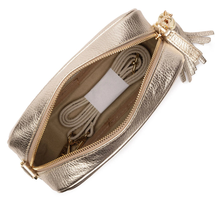 Crossbody Tassel Bag - Gold