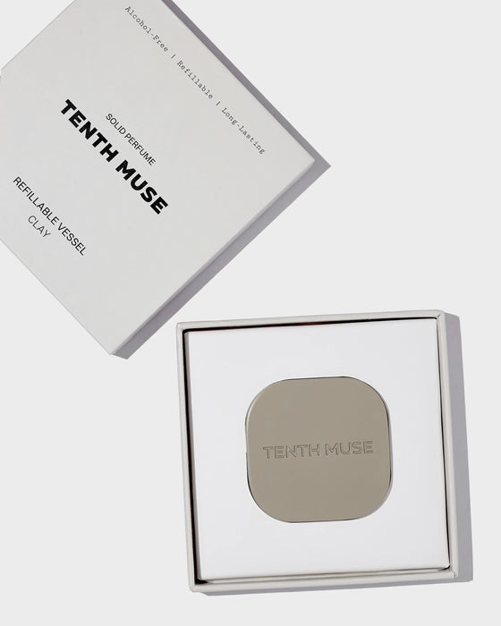 Tenth Muse Solid Perfume Balm Metal Refillable Vessel