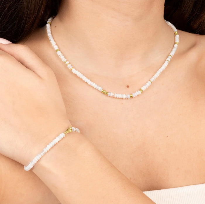 Moonstone Beaded Necklace