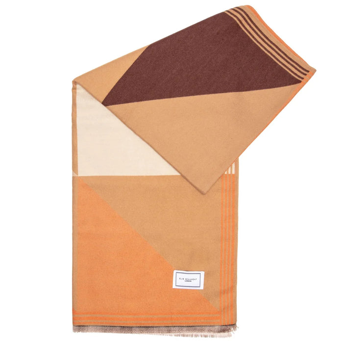 Elie Beaumont Winter Scarf - Tan/Orange