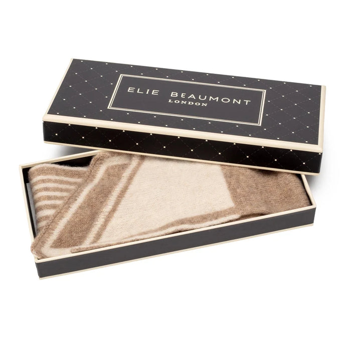 Elie Beaumont Wool Blend Stripe Neck Tie