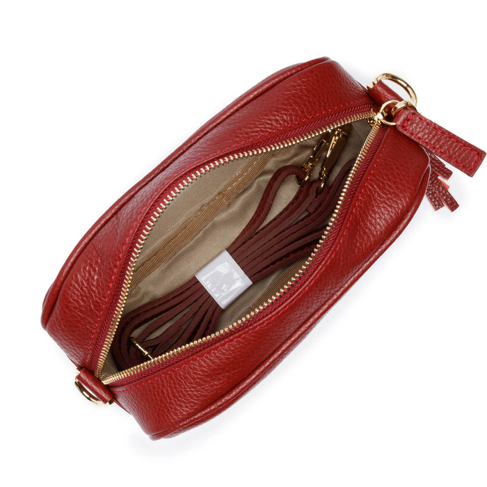 Crossbody Tassel Bag - Wine