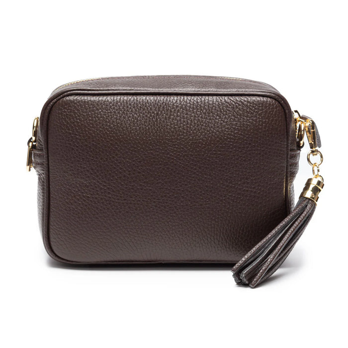 Crossbody Tassel Bag - Chocolate