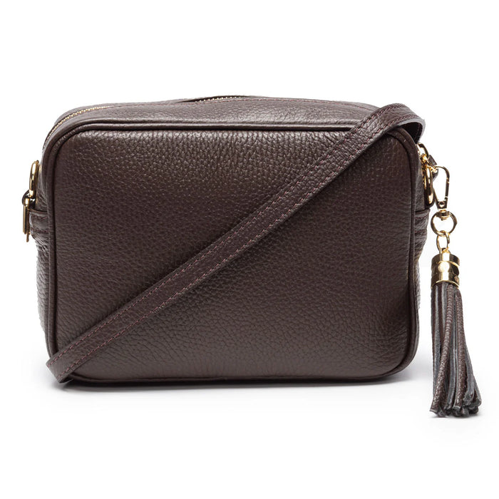 Crossbody Tassel Bag - Chocolate