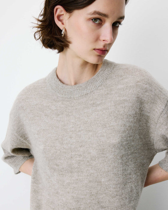 Grace & Mila 3/4 Sleeve Crew Neck Sweater